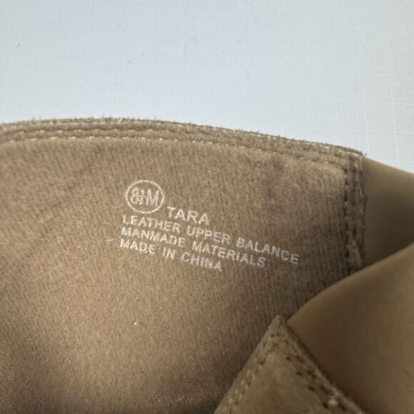 Nicole Tara Boots Women's Tan Suede Leather Round Toe Lace Up Booties Size 8.5 - Picture 10 of 12